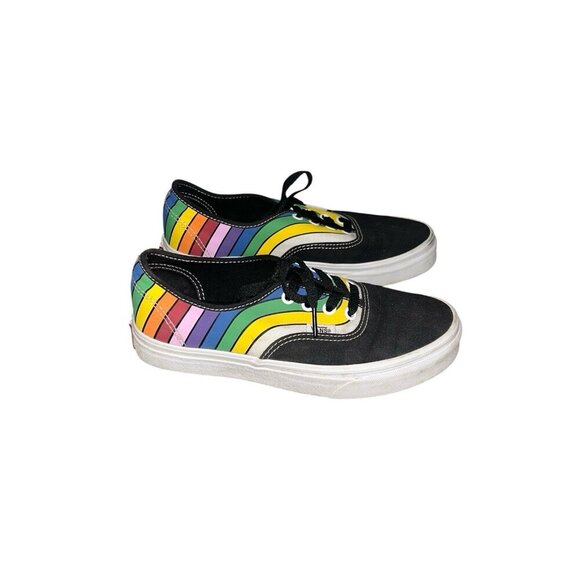 Vans Authentic Refract Rainbow Athletic Skate Sneakers Women’s 7.5 Men’s 6 - Picture 1 of 8